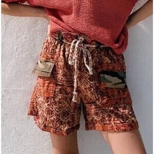 Free people Dakota skies stitch high waisted quilted shorts